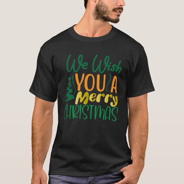 Camiseta We Whiskey You A Merry Christmas Wish Drinking (Anverso)