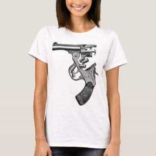 Camiseta Weapon coming apart – Anti-Gun Vintage Engraving