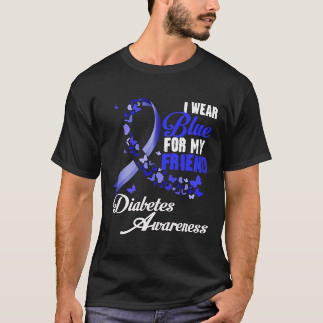 Camiseta Wear Blue For My Friend T1d Diabetes Awareness Blu (Anverso)