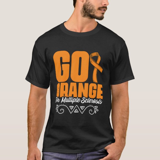 Camiseta Wear Naranja Ms Awareness Multiple Sclerosis Survi (Anverso)