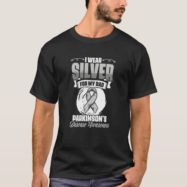 Camiseta Wear Silver For Dad PD Patients Parkinson's Diseas (Anverso)