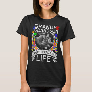 Camiseta Wear this Grandpa And Grandson Best Friend Autism