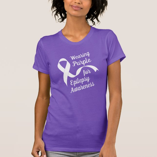 Camiseta Wearing Purple for Epilepsy Awareness (Anverso)