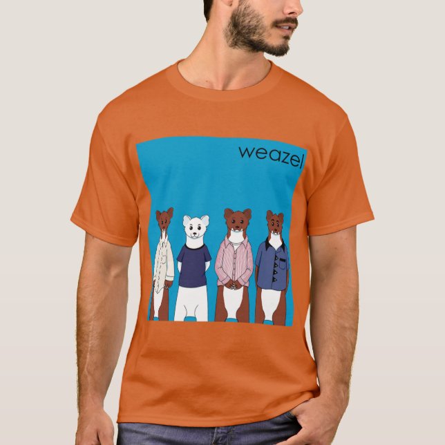 Camiseta Weasel Blue Album retro funny (Anverso)