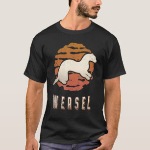 Camiseta Weasel Vintage Retro Classic Animal Sunset
