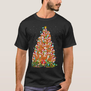 Camiseta Weasel Xmas ilumina el árbol navideño de Santa Wea
