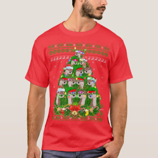 Camiseta Weasel Xmas Iluminador Santa Weasel Ugly Christ
