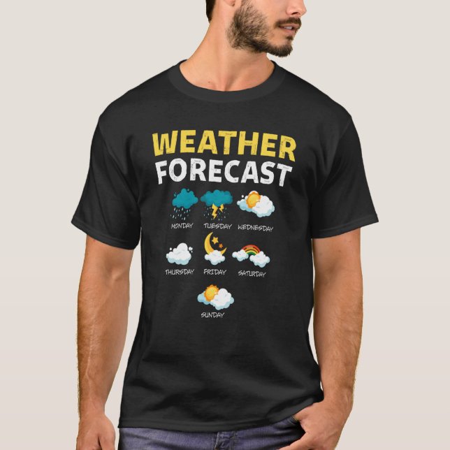 Camiseta Weather Forecast For Today Report Weather (Anverso)
