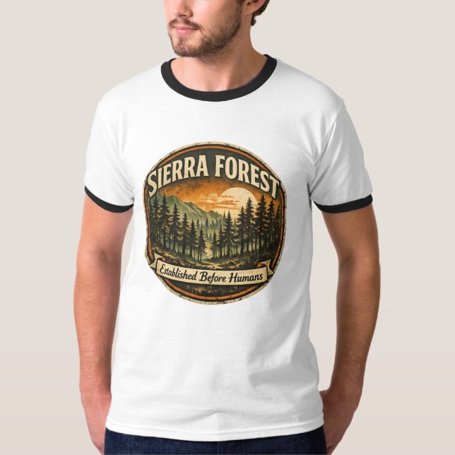 Camiseta Weathered Sierra Forest-Established Before Humans (Anverso)