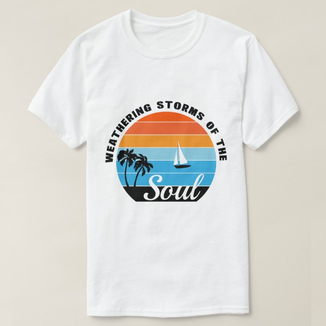Camiseta weathering storms men's basic t-shirt (Diseño del anverso)