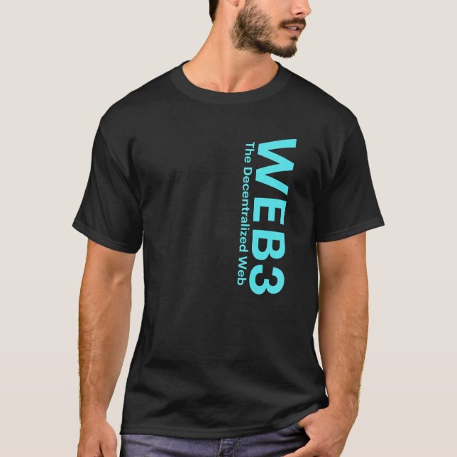 Camiseta WEB3 Crypto Internet3 0 Blockchain NFT DeFi Metave (Anverso)
