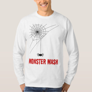 Camiseta Web de araña de Halloween del puré del monstruo