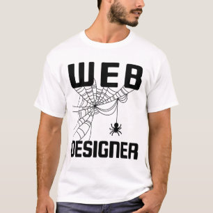 Camiseta Web Designer Design Website Developer Spider