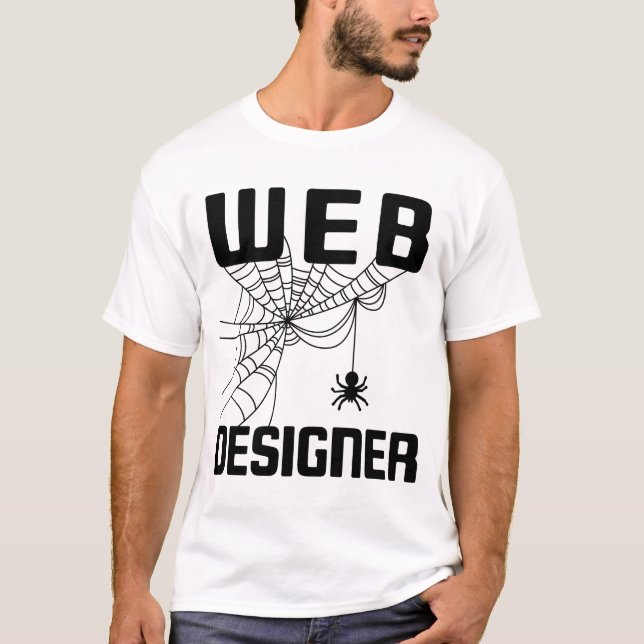 Camiseta Web Designer Design Website Developer Spider (Anverso)