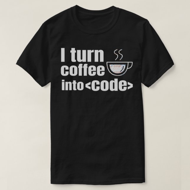 Camiseta Web Developer Sitio Web Programador Coffee Love (Diseño del anverso)