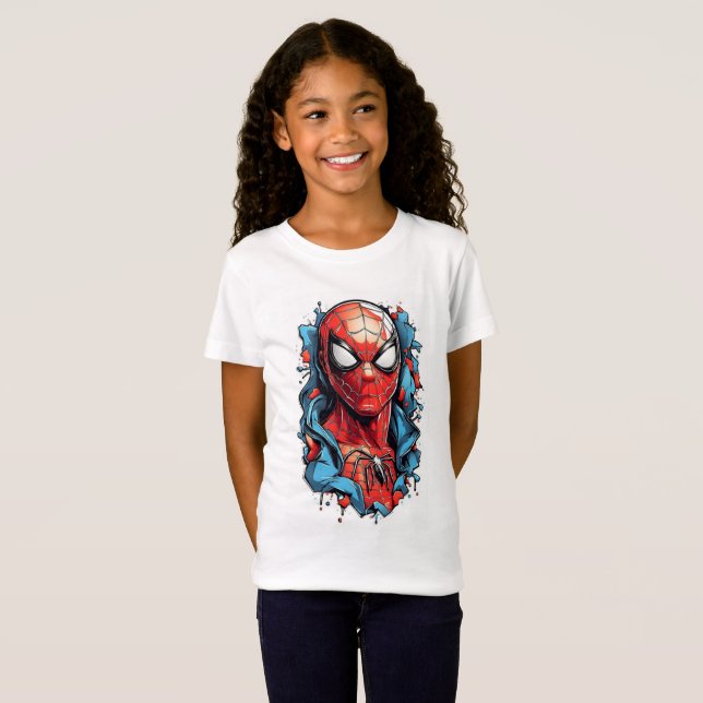 Camiseta Web Hero Burst – Estilo Cómic (Anverso completo)