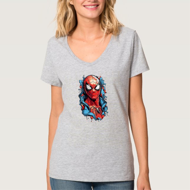 Camiseta Web Hero Burst – Estilo Cómic (Anverso)