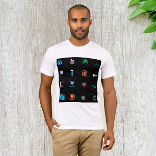 Camiseta Web Icons Mens T-Shirt