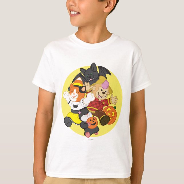 Camiseta Webkinz Halloween acaricia la luna (Anverso)