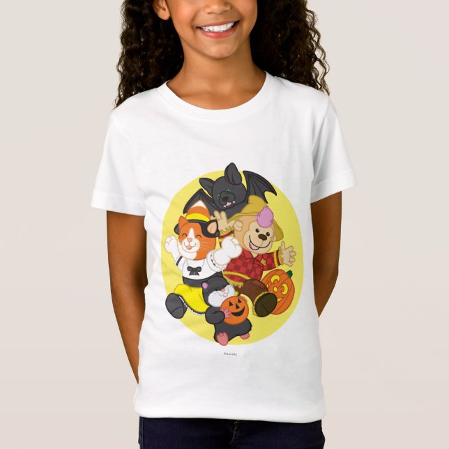 Camiseta Webkinz Halloween acaricia la luna (Anverso)