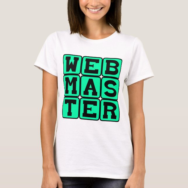 Camiseta Webmaster, arquitecto web (Anverso)