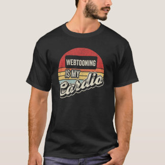 Camiseta Webtooning Es Mi Cardio Vintage Retro Webtoon