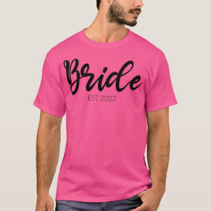 Camiseta Wedding Matching Gifts Bride Est 