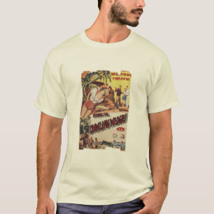 Camiseta wedgie de arrastre retro del poster de película de