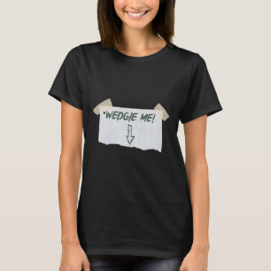 Camiseta Wedgie Me Divertido Diciendo Con La Cinta Y La Guí
