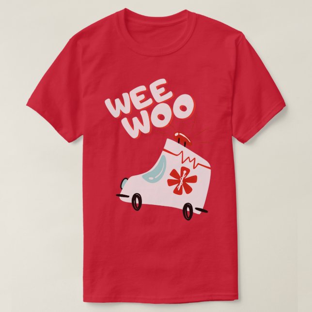 Camiseta Wee Woo Ambulance (Diseño del anverso)