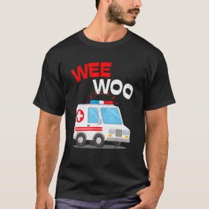 Camiseta Wee Woo Ambulance AMR. EMS EMT Emergenc Paramédico