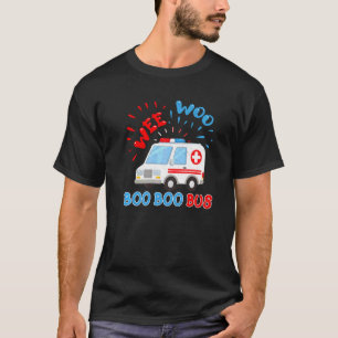 Camiseta Wee Woo Boo Bus Ambulancia Ems Emt Paramedic