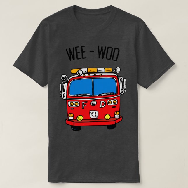 Camiseta Wee Woo Firefighter (Diseño del anverso)