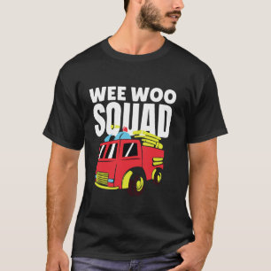Camiseta Wee Woo Squad Fire Truck Kid s Fun Costume Tee