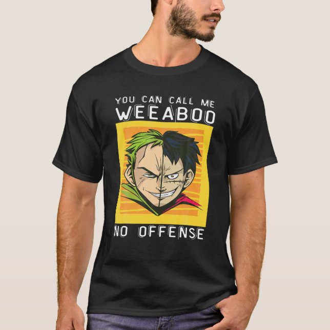 Camiseta Weeb Trash Split Anime , Funny Anime Meme Weeaboo  (Anverso)