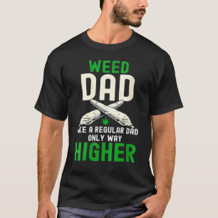 Camiseta Weed Dad Gusta A Un Papá Regular Sólo Una Piedra M