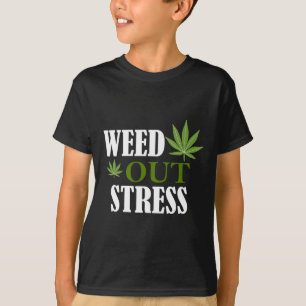 Camiseta Weed Out Estrress Sensibilización sobre la Salud M