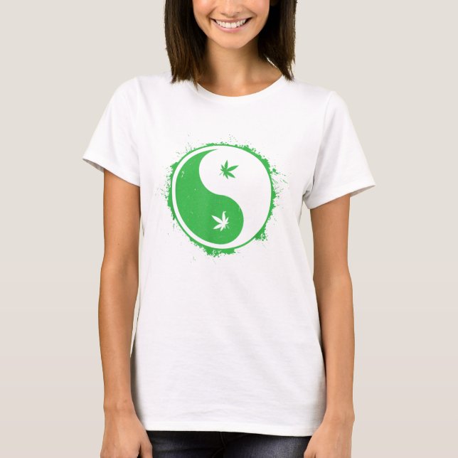 Camiseta Weed Yin Yang (Anverso)