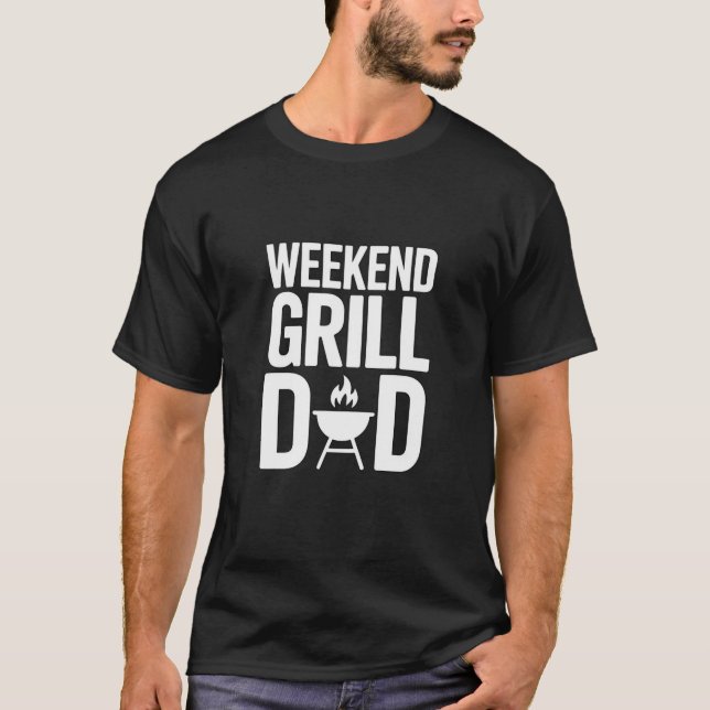 Camiseta Weekend Grill Dad Funny BBQ (Anverso)