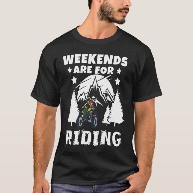 Camiseta Weekends Are Riding 4 Wheeling ATV Side by Sides (Anverso)