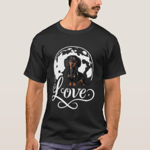 Camiseta Weenie Doxie Mama Women Love Dachshund Mom Weiner