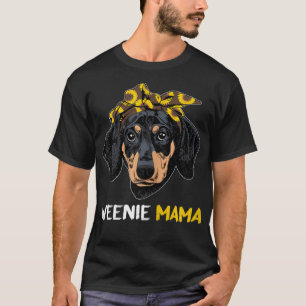 Camiseta Weenie Mama Doxie Mom Dog Dachshund Avers
