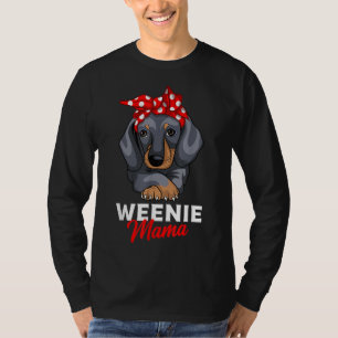 Camiseta Weenie Mama Funny Dachshund Lover Weiner Dog Gift