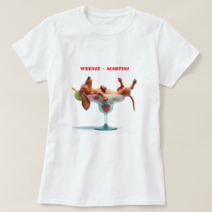 CAMISETA WEENIE MARTINI DACHSHUND