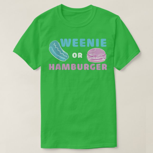 Camiseta Weenie O Hamburger Funny Reval Género (Diseño del anverso)