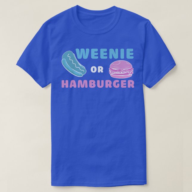 Camiseta Weenie O Hamburger Funny Reval Género (Diseño del anverso)