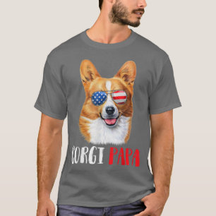 Camiseta Weenie Papa Corgi Dad Dog Corgi Lovers
