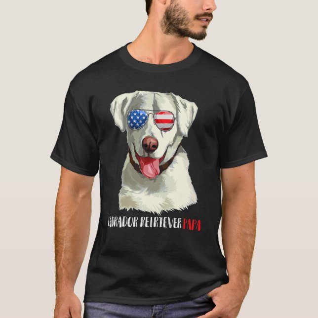 Camiseta Weenie Papa Labrador Retriever Dad Dog Labrador Re (Anverso)