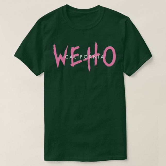 CAMISETA WEHO CALIFORNIA (Diseño del anverso)