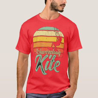 Camiseta Weightless Kite Sunset Kitesurfing Distressed Desi